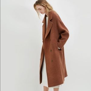 Oak + Fort Wool Coat in Rosy Brown